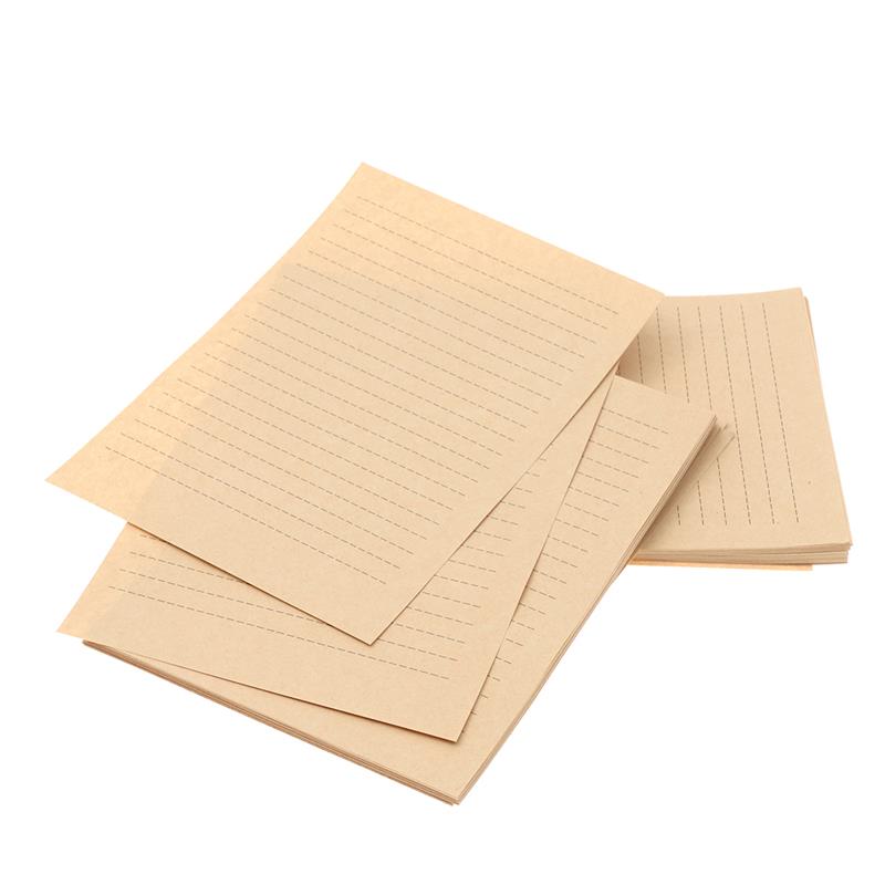 Wax Seal Letter Kit - 50/100 lembar A5 kertas Kraft Vintage