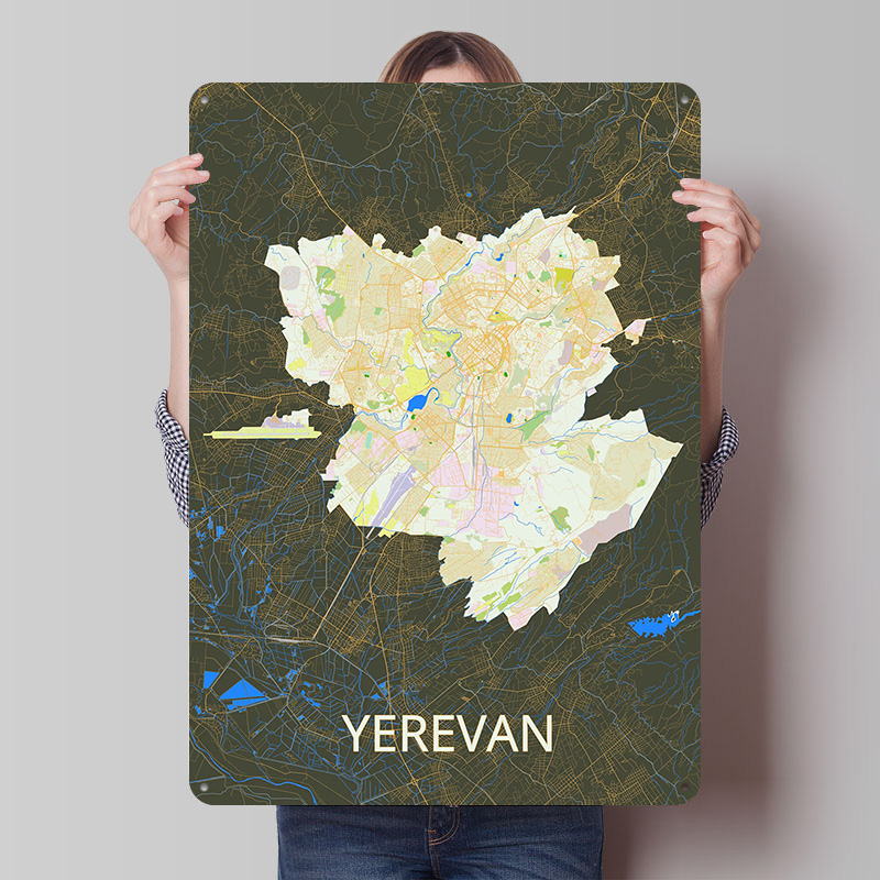 Poster Peta Kota Yerevan dari  - Custom Map Poster ulasan dan harga