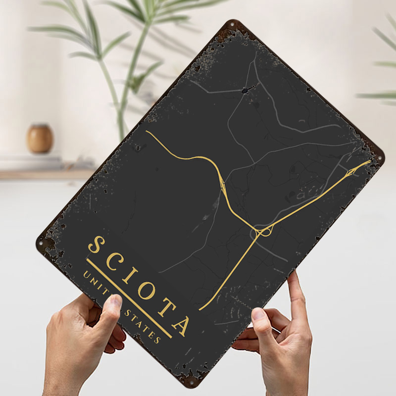 Poster Cetak Peta Minimalis Am - Custom Map Poster ulasan dan harga