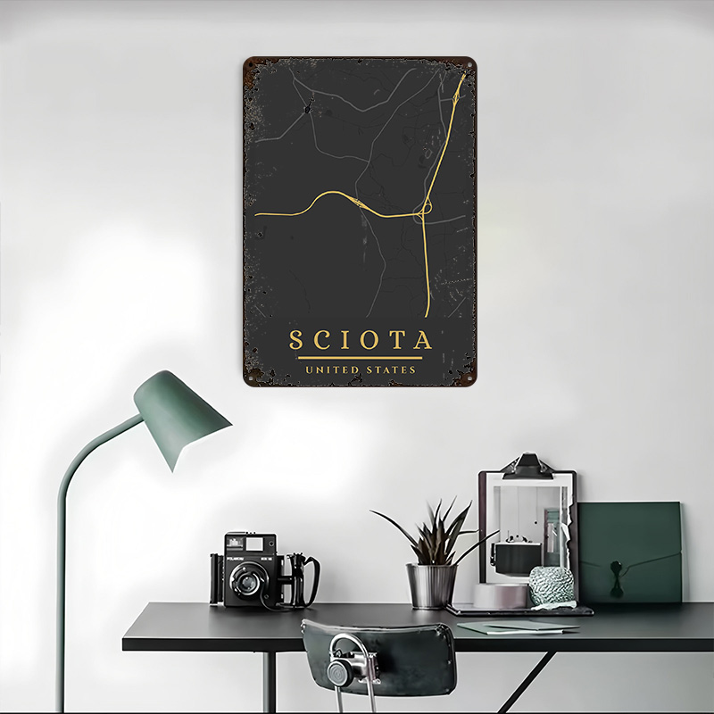 Poster Cetak Peta Minimalis Am - Custom Map Poster ulasan dan harga