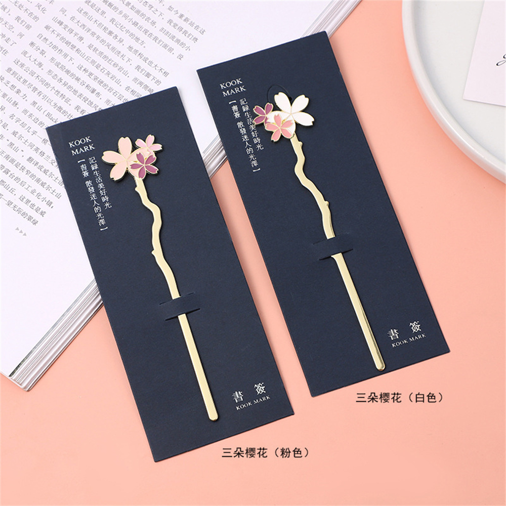Pembatas buku logam Sakura pem - Dried Flower Bookmark ulasan dan harga